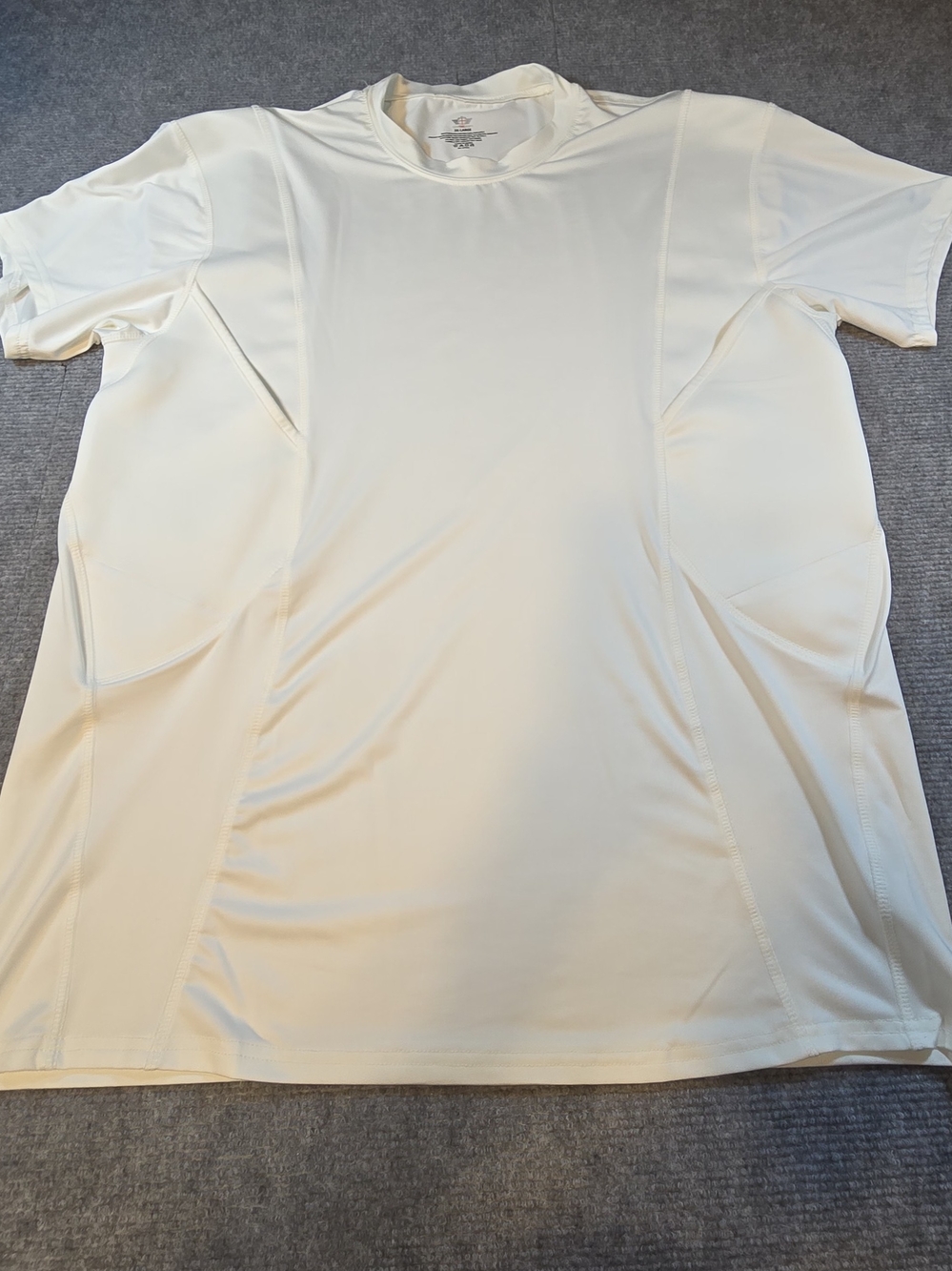 CCW Tac Men’s 3XL White Concealed Carry Tactical Compression Holster Shirt